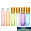 20 x 10ml espessa pérola colorida rolo de vidro vila portátil de óleo essencial garrafas de óleo recarregável frasco de esfera de perfume