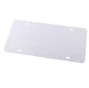 Favor de fiesta 12x6 "Sublimación de metal en blanco Placa de matrícula de coche Impresión de transferencia de calor Sublimaciones de bricolaje Placas de matrícula de coche SN3288