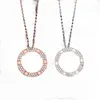 Full cz stainless steel Love necklace fashion necklace for women and men jewelry gift with velvet bag6901559