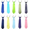 2022 New Baby Boy School Свадебные эластичные галстуки шеи галстуки твердые явные цвета 30 детская школьная галстука мальчика