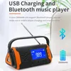 Радио Открытый электрический светодиодный экран USB зарядное устройство Dynamo Solar Powered Ручная рукоятка бытовой портативный банк питания