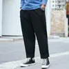 Printemps automne hommes Baggy jean coton décontracté élastique droit Denim pantalon large jambe pantalon hommes grande taille 40 42 44 48 220311