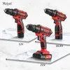 Electric Screwdriver Cordless Drill Mini Power tools Rechargeable Battery Wireless Dremel 3/8-Inch 2-Speed 201225