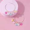 Hoop Huggie Luokey Butterfly Ear Rings for Women Acrylic Animal Sweet Color örhängen Enkla estetiska brinco flickor smycken dropp5026884