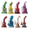 Octopus Magy Glass Unikalne bongs w stylu Halloween Hookahs prysznic percolator Percolator Glass Bong 14 mm żeński staw z miską olej olej platformy wodne rurki wodne