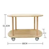 Ouderkinderen Tafels Restaurant Kinderkamer Corner Dining Car Tea Bankside Table Multi-layer Cart Shelf Allast Hout