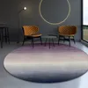 Nordic geometric round shaped living room printed rug decoration parlor carpet hotel carpet INS popular no hair floor mat T200111