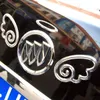 3D three-dimensional soft label fuel tank stickers PVC angel wings car stickers Universal