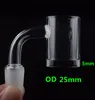 5mm thick banger domeless quartz nail 10mm 14mm 18mm male female 90/45 Degrees 100% real Quartz Banger Nails fast shipping