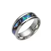 Moda Kolorowe Powłoki Zespół Pierścień Palec Ze Stali Nierdzewnej Shell Rings Biżuteria Ślubna Dla Mężczyzn Kobiety Prezent