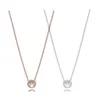 Klassisk elegans halsband passar för pärlor charms diy kedja mode kvinnliga halsband sterling silver smycken q0531