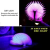 Led Night Light Folding Reading Book Light USB Port Uppladdningsbar Hem Bord Skrivbord Tak Dekor Lampa 5 Färger Ändra belysning