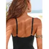 2020 Mulheres Swimwear Sexy Alta Corte One Peça Swimsuit Backless Nadar Terno Preto Tanga Banheira Terno Feminino Monokini Plus Size Beach T200708