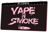 LD3819 Vape Smoke 3D Gravura LED Light Sign Whole Retail08581784