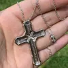 Victoria Wieck Luxury Jewelry Real 925 Серебряный серебряный серебро белый топаз CZ Diamond Gemstones Cross Pendant Lucky Women Ожерелье FO280F