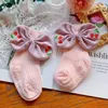 2020 Herfst Winter Meisjes Sokken Katoen Bloem Baby Sokken Kant Bowknot Kinderen Sokken Prinses Pasgeboren Sok Baby Meisje Kleding