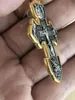 Grand collier avec pendentif orthodoxe russe de haute qualité, religieux, fait à la main, 21902159519173