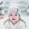 Novo Outono Outono Inverno Crianças de Malha Bonito Dinossauro Dinossauro Bowknot Cap Rapazes Meninas Quentes Beanie Crianças Chapéus