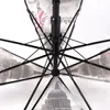 Parapluie de style européen Building Street View Parapluie transparent respectueux de l'environnement épaissi Apollo Bird Cage Umbrella 201104
