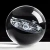 Galactic System Figurine Ornament Feng Shui Crystal Ball Office Home Desk Accessories Modern Art Decoration Craft 2012101010
