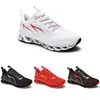 Chaussures de course sans marque moins chères pour hommes feu rouge noir or lame de race mode décontracté hommes formateurs baskets de sport