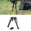 6-9 inches Bipod Tactical Justerbar Stand Balance Rifle Bipod Quicke releas adapter för jakt och skytte