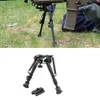 6-9 Inches Bipod Tactical Adjustable stand balance Rifle Bipod Quicke Releas Adapter for Hunting and Shooting