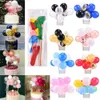 10 stks Set Mini Ballon Cake Topper Bruiloft Verjaardag Baby Douche Party Decor Viering Bruiloft Decoratie 5inch