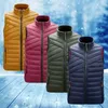 Veste pour hommes sans manches Gilet d'hiver Mode Casual Slim Manteaux Marque Vêtements Coton Rembourré Gilet Hommes Gilet Grande Taille 201114