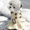 Spirng verão roupas para cães bonito trench coat vestido roupas quentes para cães pequenos trajes jaqueta filhote de cachorro camisa cães animais de estimação roupas y01222i