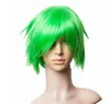 Prettyland Green Short Haar Wig Largeed Pixie Frivid Damskie Męskie C556