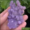 Arts And Crafts Gifts Home Garden Small Size Natural Grape Agate Stone Crystal Healing Mineral Specimen Gemstone Drop Delivery