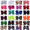 2020 Dzieci Cekiny Bow Hairpin Baby Girls Mermaid Hair Bow Cartoon Akcesoria do włosów Dzieci Kokarski Barrettes 7-8 cali C3415