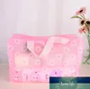 PVC Clear Cosmetic Bag Makeup Organizer Travel Portable Waterproof Transparent Floral Storage Bag Toiletry Bathing Pouch SN970