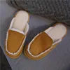 Pantofole da casa vintage stile britannico per uomo donna inverno caldo finto camoscio fodera in lana tinta unita pavimento interno scarpa da casa Y200107