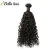 Brasilianska Human Hair Extensions Virgin Human Hair Buntlar Curly Wave Hair Weave Extensions 1pc 8-30 tums drop Shipping Bellahair