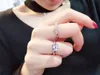 S925 silver material 7pcs Diamond in half ring Luxurious quality for women wedding jewelry gift PS64591996