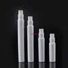 5ml White Atomizer Perfumy Atomizer Butelki Plastikowe Pusta Mist Cosmetics Travel Makijaż Toner Butelka Nebulizator 100PCSPLS Zamówienie