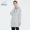 IceBear mulheres mola windbreaker qualidade mulheres jaqueta elegante roupas casuais roupas com capuz gwf20005i 201102