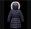 2021 Children039S Girl Femme Boy Jacket Parkas Mabiller avec capuche pour filles chaudes épais vestes enfants Hooded REAL 100 FUR WINT2002276