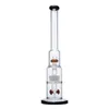 Straight Hookahs 14mm Female Joint With Sprinkler Perc Oil Rig Mushroom Cross Pecolator Glass Bong Smooth Dab Rigs With Bowl WP2232