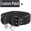FML PET Militär Tactical Necklace Nylon Justerbar personlig hundkrage för servicehundar Anpassade lappar ID -taggträning Y200516330871