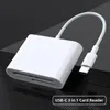 3 in 1 USB-C TYPE-C Adapter To TF SD CF Memory Card Reader OTG Writer Compact Flash for iPad Pro Huawei Macbook Type C Cardreader