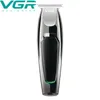 VGR V030 Professionele waterdichte haartrimmer display Men S Clipper verzorging Laaggeluid Keramische mes Volwassene 220712