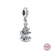 Kobiety S925 Sterling Silver Luxury Koraliki Projektant Charms Fit Pandora Bransoletki Bransoletki Femal DIY Robić Biżuteria Zwierzęta Księżniczka Czajniczek balon z Pudełkiem