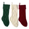 Nouveaux sacs-cadeaux de bas de Noël en tricot de haute qualité personnalisés Décorations de Noël en tricot Bas de Noël Grandes chaussettes décoratives LX3713