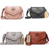 NXY handväska Annmouler Brand Women Shoulder Bag Vintage PU Läder CrossBody Hollow Out Ladies Satchel Brown Retro för tjejer 0214