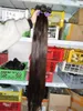 Donneur célibataire 100% brut à cheveux droits non traités les cheveux humains russes naturels 22 "24" 26 "28" 100g / faisceau