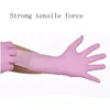 Disposable dingqing pink rubber latex gloves dental beauty catering oil-proof experimental food gloves acid and alkali resistant 2307m