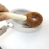 Kitchen Cleaning Brush Natural Coir Brush Hemp Fiber Non Stick Skillet Brush Oil Degreasing Dish Washing Cup Pot H jllbMF